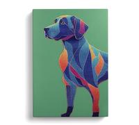 Mysterious Dog Canvas Wall Art Print 30x20 Inch