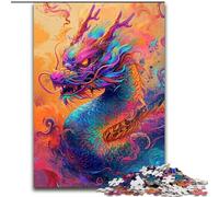 Mysterious Dragon 1000 Piece Jigsaw Puzzle for Adults And Teenagers, Interesting Stress Reduction Parent-child Interaction (50x75cm)