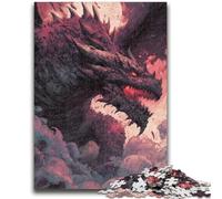 Mysterious Dragon Jigsaw Puzzles 1000 Pieces for Adults Teens,Learning Educational Toy for Is Ideal As A Gift for The Whole Family (38x26cm)