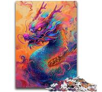 Mysterious Dragon Jigsaw Puzzles 1000 Pieces for Adults Teens,Learning Educational Toy for Is Ideal As A Gift for The Whole Family (38x26cm)