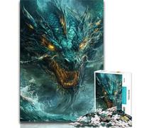 Mysterious Dragon Jigsaw Puzzles for Teenagers 1000 Piece Puzzle,Fun Games Every Piece Is Unique - Challenging Family Fun Game (38x26cm)