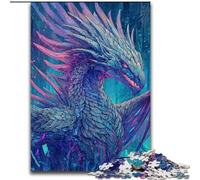 Mysterious Dragon JigsawPuzzle 1000 Pieces for Adults, Toys Educational Games Stress Relieving Secret Santa Gifts for And Age 14 (50x75cm)