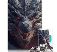 Mysterious Dragon JigsawPuzzle 1000 Pieces for Teenagers,Educational Games Home Decoration Deal As Gifts for The Whole Family (38x26cm)