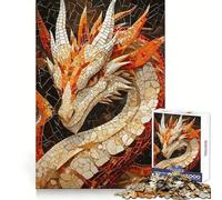 Mysterious Dragon Mosaic 1000 Piece Jigsaw Puzzles for Adults Jigsaw Brain Play Relax Mind Sharp Edge Premium Gift (50x75cm)