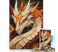 Mysterious Dragon Mosaic 1000 Piece Jigsaw Puzzles for Adults Jigsaw Brain Play Relax Mind Sharp Edge Premium Gift (50x75cm)