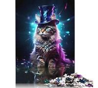Mysterious Dream Cat Puzzles for Adults 1000 Puzzles for Adults 1000 Pieces Puzzle 1000 Pieces 1000 Piece Jigsaw Puzzles for Gift 1000pcs (75x50cm)