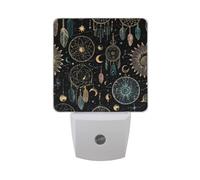 Mysterious Dream Catcher Night Light Dusk to Dawn Sensor LED Night Dimmable Nightlight Lights Plug into Wall for Bedroom