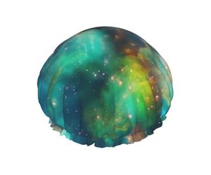 Mysterious Dreamy Colorful Nebula Starlight Bath Cap