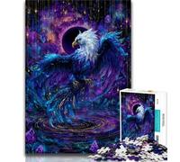 Mysterious Eagle Puzzles 1000 Pieces for Adults,Challenging Game And Family Play Wall Decoration Unique Birthday And Xmas Gifts (75x50cm)