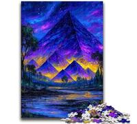 Mysterious Egyptian Pyramids 1000 Pieces Jigsaw Puzzle For Adults Teens, Staycation Kill Time Birthday Present, Gifts, Wall Art for 14+ 50x75cm