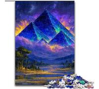 Mysterious Egyptian Pyramids Jigsaw Puzzles 1000 Pieces for Adults Teens, Challenging Game And Family Play Educational Game for Birthday, Chrismas (50x75cm)