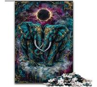 Mysterious Elephant 1000 Piece Jigsaw Puzzles for Adults & Teens, Toys Educational Games Stress Relieving Unique Birthday And Gifts (50x75cm)