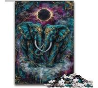 Mysterious Elephant Puzzles for Teenagers 2000 Pieces, Challenging To Complete But Fun And Humorous Birthday Present, Gifts, Wall Art (70x100cm)