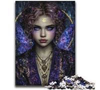 Mysterious Elf Girl 1000 Pieces Jigsaw Puzzles For Teens And Adults,Help The Brain Exercise Addictive Toys to Cultivate Patience Suitable for Couples (38x52cm)