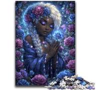 Mysterious Elf Girl Jigsaw Puzzles for Adults Teenagers Jigsaws Puzzle,Help The Brain Exercise Addictive Toys to Cultivate Patience Suitable for Couples (50x75cm)