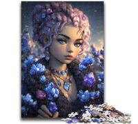 Mysterious Elf Girl Jigsaws Puzzles 1000 Pieces for Teenagers Gifts,Help The Brain Exercise Addictive Toys to Cultivate Patience Suitable for Couples (50X75cm)