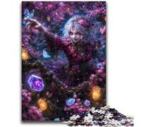 Mysterious Elf Girl Puzzles 1000 Pieces for Teenagers,Challenging To Complete But Fun And Humorous Unique Home Decor And Gifts (38x26cm)