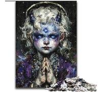 Mysterious Elf Girl Puzzles for Teenagers Teens 1000pc Puzzle, for Age 14 Years And over Stress Relief Christmas Game Presents for Women (50x75cm)