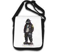 Mysterious Figure Beyond Limits Concept Shoulder Bag White