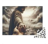 Mysterious Figure Guiding Forward 1000 Piece Jigsaw Puzzle Paper Puzzle for Adults Dramatic Landscape Focus Relaxation Family Entertainment Home Gift 70x50cm/1000pcs