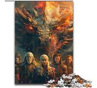 Mysterious Flying Dragon Adult Jigsaws 1000 Pieces Difficult, Help The Brain Exercise Addictive Toys to Cultivate Patience Perfect Decoration (26x38cm)