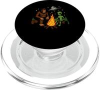 Mysterious Forest Encounter with UFO and Fire PopSockets PopGrip for MagSafe