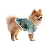 Mysterious Forest Lagoon Mesh Dog Shirt - Lightweight & Breathable, Quick Dry Stretchy Pet T-Shirt Vest for Small Dogs