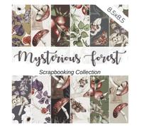 MYSTERIOUS FOREST Scrapbooking Collection: Decorative paper set with romantic, fairy-tale, fantasy Autumn / Fall theme patterns | Patterned pages ... scrapbooks, collage, crafts, junk journaling