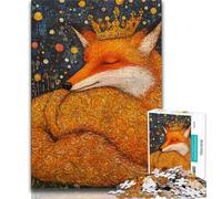 Mysterious Fox JigsawPuzzle 1000 Pieces for Adults,Toys Educational Games Stress Relieving Suitable for Desktop Decoration (75x50cm)