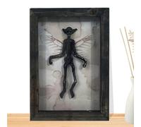 Mysterious Ghost Specimen Photo Frame - Resin Gothic Frame, Bizarre Treasure Decor | Mummy Specimen Frame, Taxidermy Animal Display, Gothic Home Wall Decor, Halloween Durable, Collector D