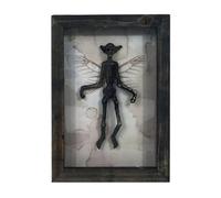 Mysterious Ghost Specimen Photo Frame - Resin Halloween Decorations with Bat Display | Gothic Frames Decor Oddities and Curiosities Taxidermy Animals for Wall