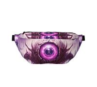 Mysterious Giant Eye Large Crossbody Fanny Pack,Gifts For Enjoy Sports Festival Workout Traveling Running Casual, Black, One Size