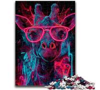 Mysterious Giraffe Jigsaw Puzzles for Adults Teenagers Jigsaws Puzzle,Challenging To Complete But Fun And Humorous Birthday Present,Gifts,Wall Art (50x75cm)