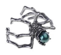 Mysterious Gothic Adjustable Punk Jewelry for Women with Shimmering Moonstone Edgy Design Mysterious Spiders Rings