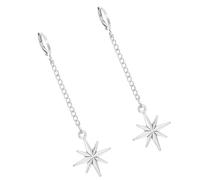 Mysterious Gothic Alloy Four Pointed Star/Thorns Rivet Hoop Earrings Jewelry For Fashion Enthusiasts And Trendsetters Unique Gothic Ear Studs