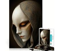 Mysterious Hooded Figure 1000 Pieces Jigsaw Puzzles for Adults Strong Logic Toy Relaxing Fun Clear Edge Memorable Gift (38x52cm)