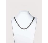 Mysterious Jeweller Mens Silver Stainless Steel Cuban Link Chain 6mm 20" - Colour: Silver - Size: 6mm 20"