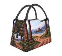 Mysterious jungle path Insulated Lunch Bag for Women-Large Capacity,Leak-Proof & Easy to Clean for Work, Picnics, and Travel