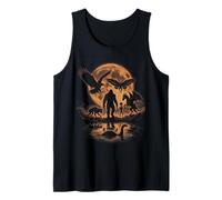 Mysterious Legends Beneath the Full Moon Night Creatures Tank Top