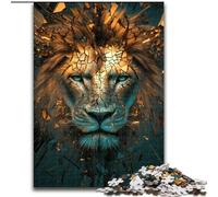 Mysterious Lion 1000 Piece Jigsaw Puzzles for Teenagers, Suitable for People Aged 14 And Above Home Decoration Gift Ideas (50x75cm)