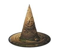 Mysterious Lion Gate Halloween Witches Hats Witch Headbands Wizard Hat Costume Accessories Cosplay for Party Masquerade Foldable 3 PCS