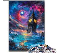 Mysterious London Big Ben 2000 Pieces Jigsaw Puzzles for Adults And Teens, Staycation Kill Time Every Piece Is Unique - Challenging Family Fun Game (70x100cm)
