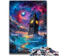 Mysterious London Big Ben Jigsaw Puzzles for Adults 1000 Piece Puzzle,Educational Games Home Decoration Deal As Gifts for The Whole Family (38x26cm)