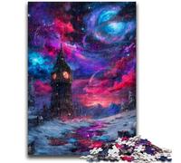 Mysterious London Big Ben Jigsaw Puzzles for Adults Teenagers Jigsaws Puzzle,Stress Reliever Difficult Challenge Suitable for Desktop Decoration (38x26cm)