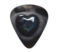 Mysterious Love Stone Multi-Thickness Guitar Pick Set 12 Pieces Clear Tone Comfortable Feel Strong Wear Resistance And Toughness Comes With Transparent Box