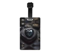 Mysterious Love Stone Printed PVC Luggage Tag Travel Anti Lost ID Label Personal Info Tag for Backpack and Suitcase