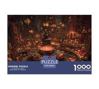 Mysterious Magic House Jigsaw Puzzles Puzzle for Adults Kids. 1000 Piece Impossible Challenge Toy Educational Game Home Decoration for Educational Games Gifts 38x26cm/1000pcs