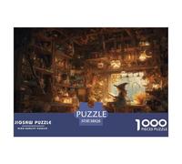 Mysterious Magic House Jigsaw Puzzles Puzzles for Adults Kids. 1000 Pieces Whimsical Challenge Toy Educational Game Home Decoration for Educational Games Gifts 38x26cm/1000pcs