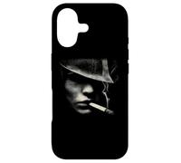Mysterious Noir Man With Cigarette Smoke Case for iPhone 17