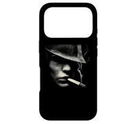 Mysterious Noir Man With Cigarette Smoke Case for iPhone 17 Pro